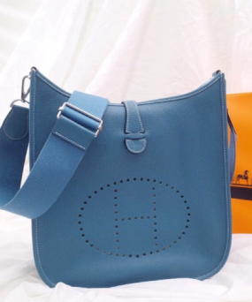 에르메스 에블린29 블루진 은장